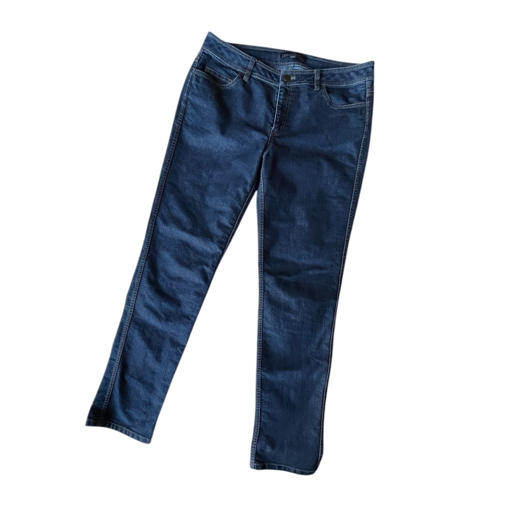 Lafayette 148 Slim Straight Leg Jeans, Dark Wash, 8